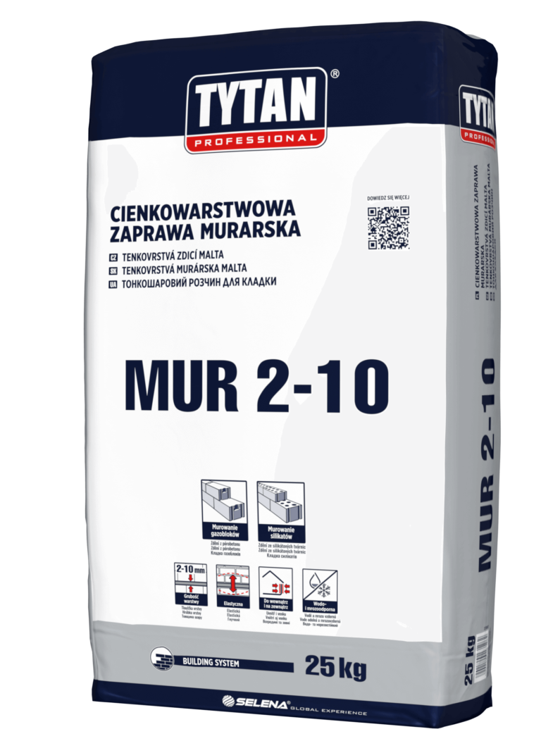 Tytan Professional Cienkowarstwowa zaprawa murarska MUR 2-10 (1)