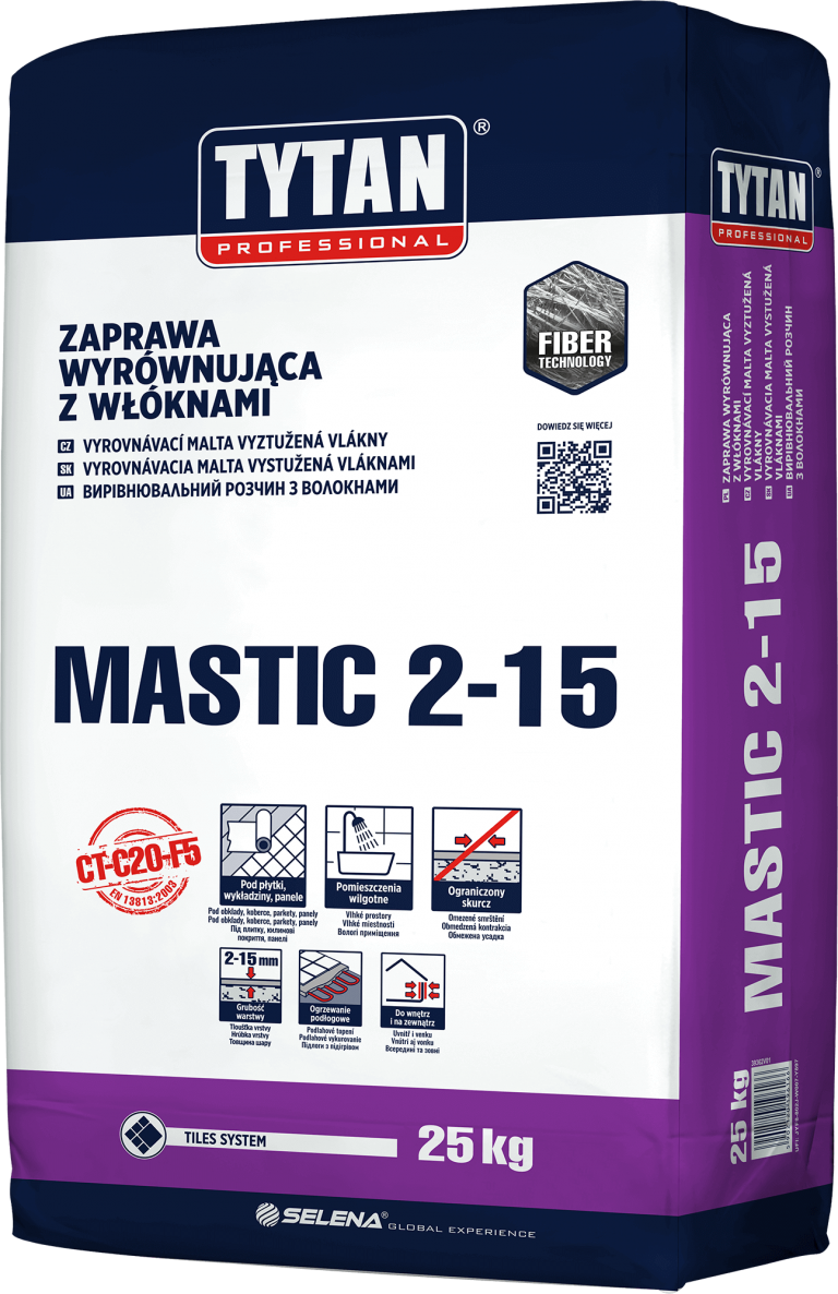 Tytan Professional Zaprawa wyrównująca z włóknami MASTIC 2-15