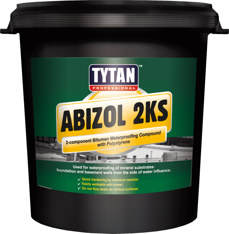 Tytan Professional Abizol 2KS 2-Component Bitumen Waterproofing Compound with Polystyrene Balls