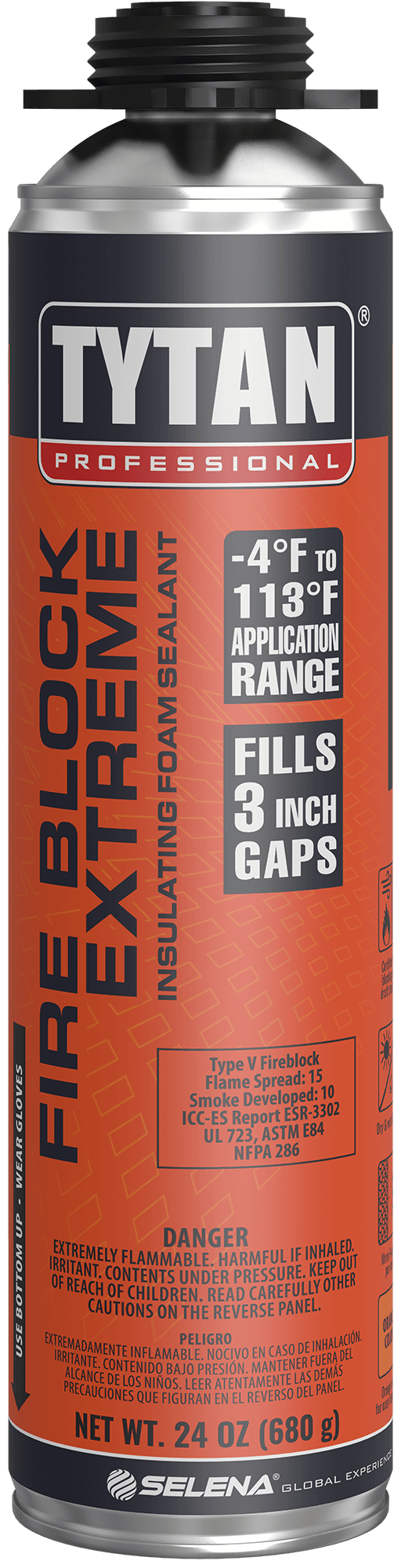 Tytan Professional Fire Block Extreme Foam Sealant - 24 Oz (Case Of 12 Cans)