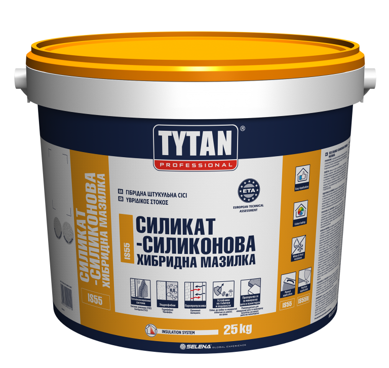Tytan Professional IS55 Фасадна хибридна мазилка силикат-силиконова