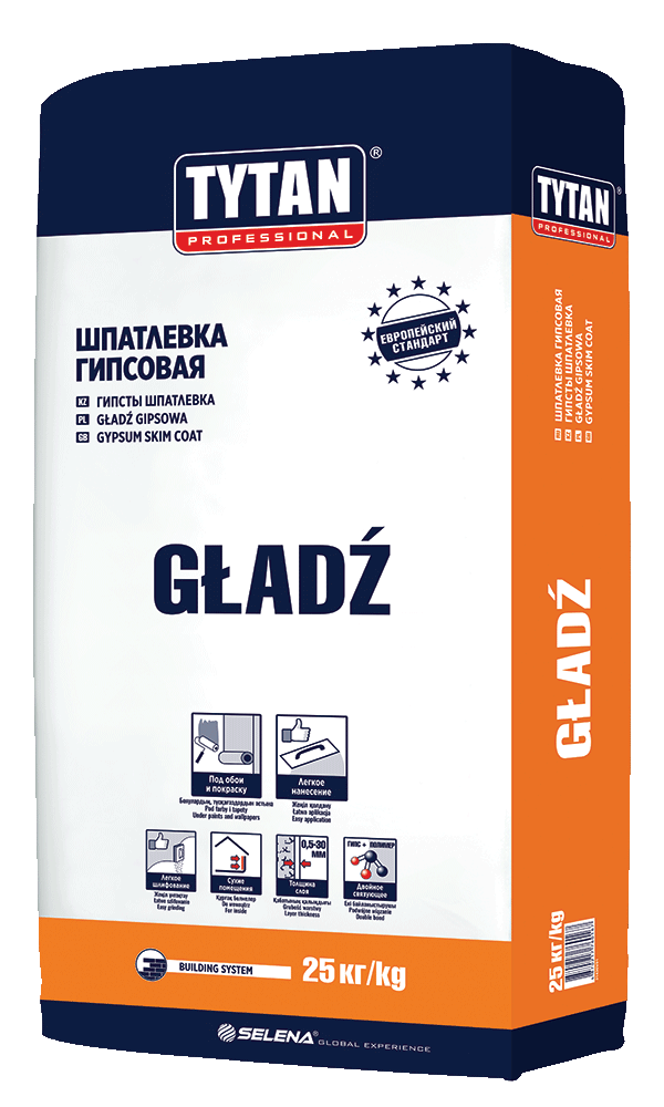Шпатлевка гипсовая GŁADŹ