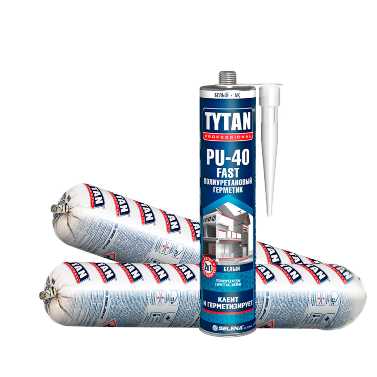 TYTAN Professional Полиуретановый герметик PU-40 FAST 310 мл картридж и 600 мл туба