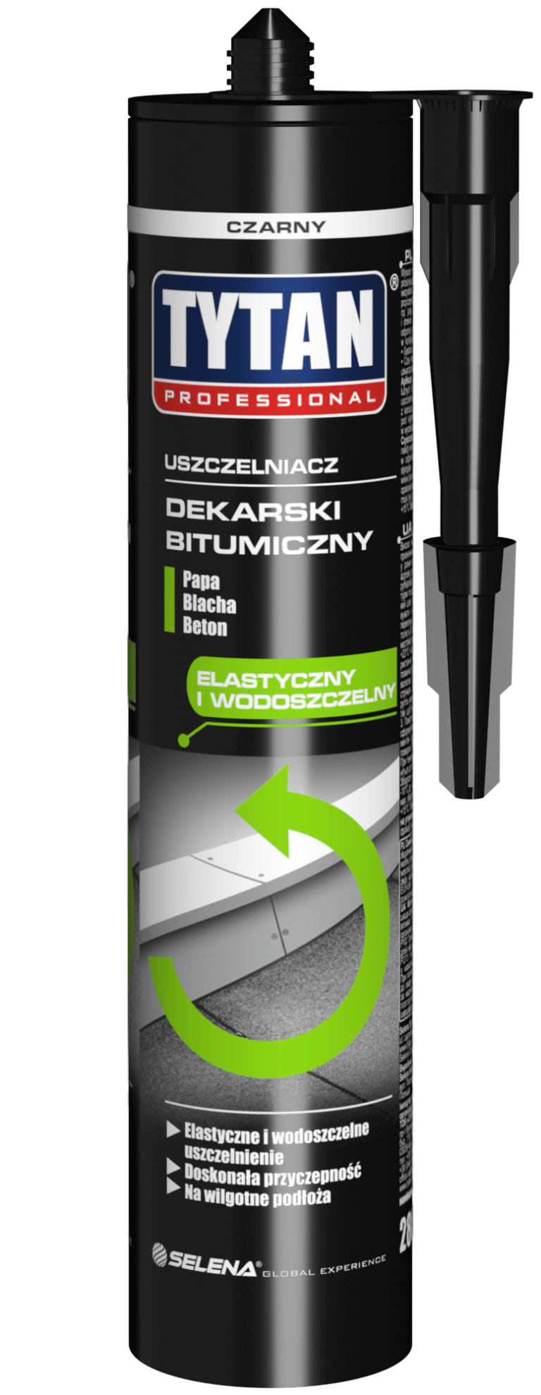 face of product TYTAN PROFESSIONAL Bitumen Roof Sealant 280 ml black