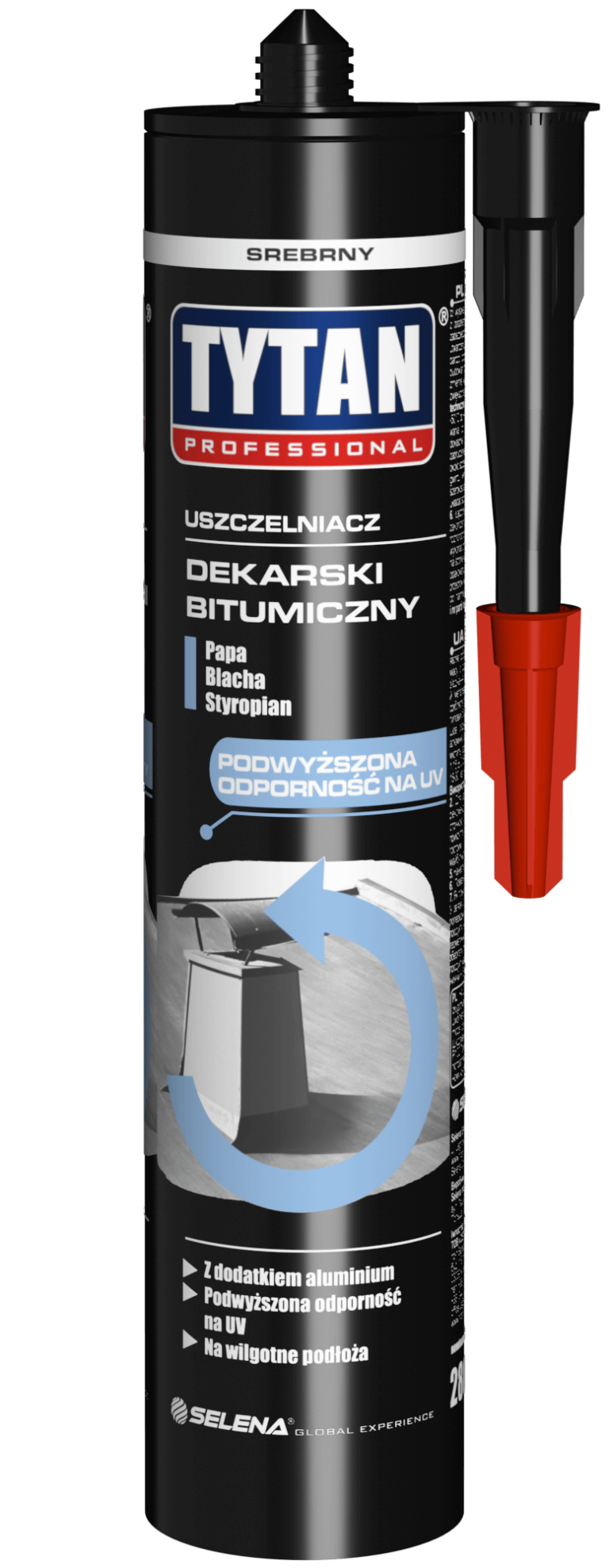 face of product TYTAN PROFESSIONAL Bitumen Roof Sealant 280 ml silvery