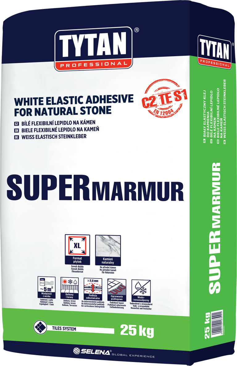 Tytan Professional Supermarmur White Elastic Adhesive For Natural Stone