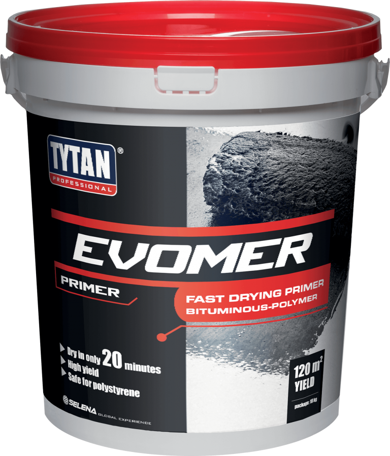 Tytan Professional Evomer Fast Primer - Fast Drying Bitumen-Polymer Primer