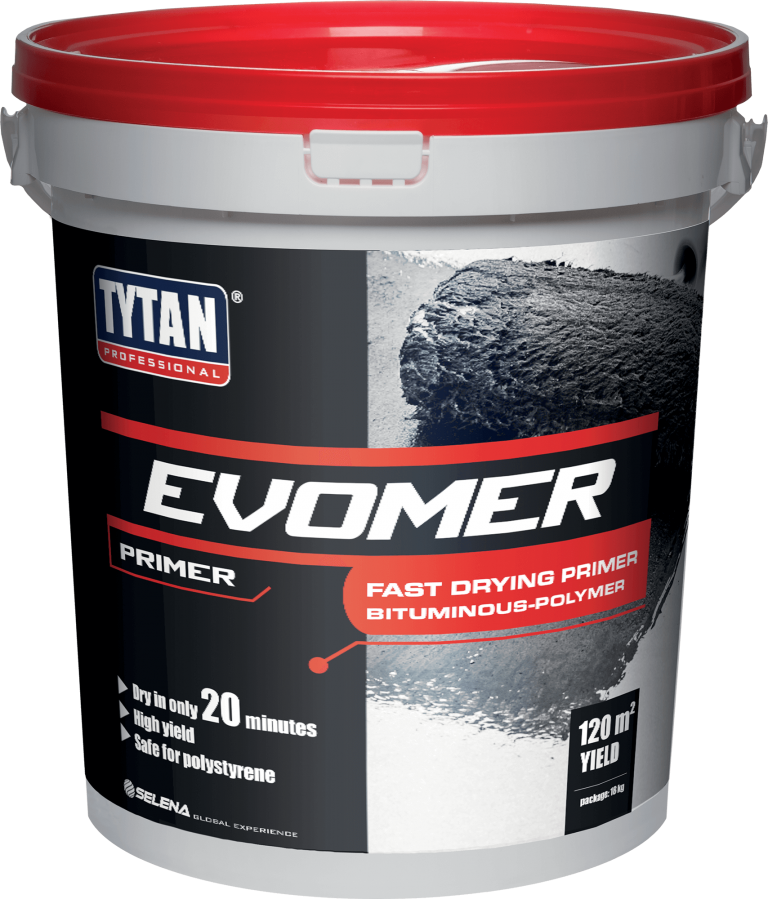 Tytan Professional Evomer Fast Primer - Fast Drying Bitumen-Polymer Primer