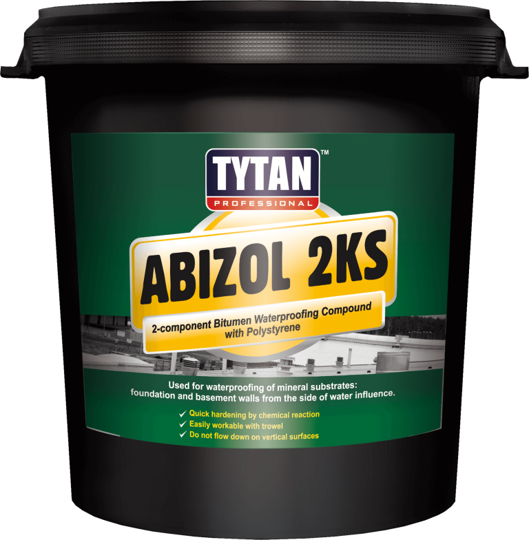 Tytan Professional Abizol 2KS 2-Component Bitumen Waterproofing Compound with Polystyrene Balls