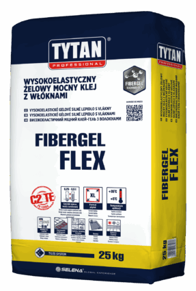 Wysokoelastyczny żelowy mocny klej z włóknami FIBERGEL FLEX