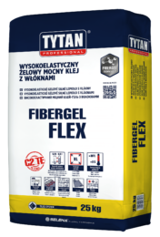 Wysokoelastyczny żelowy mocny klej z włóknami FIBERGEL FLEX