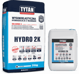 Wysokoelastyczna hydroizolacja z wu0142u00f3knami HYDRO 2K