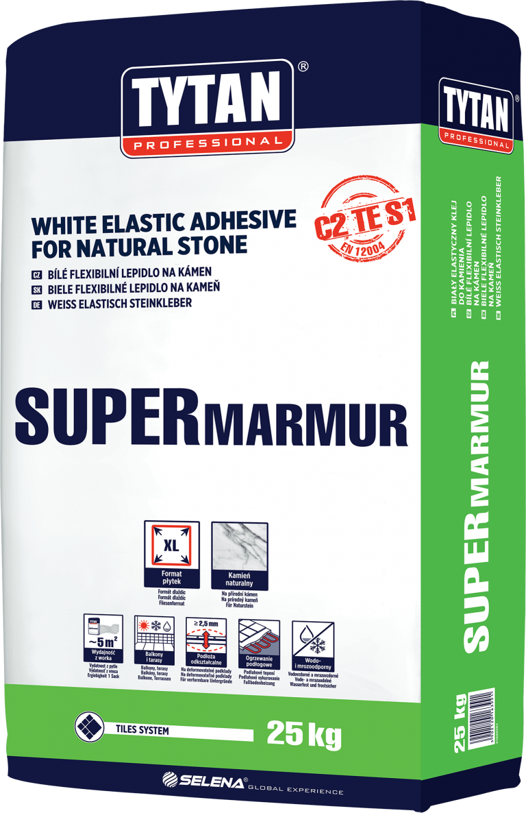 Tytan Professional Supermarmur White Elastic Adhesive For Natural Stone