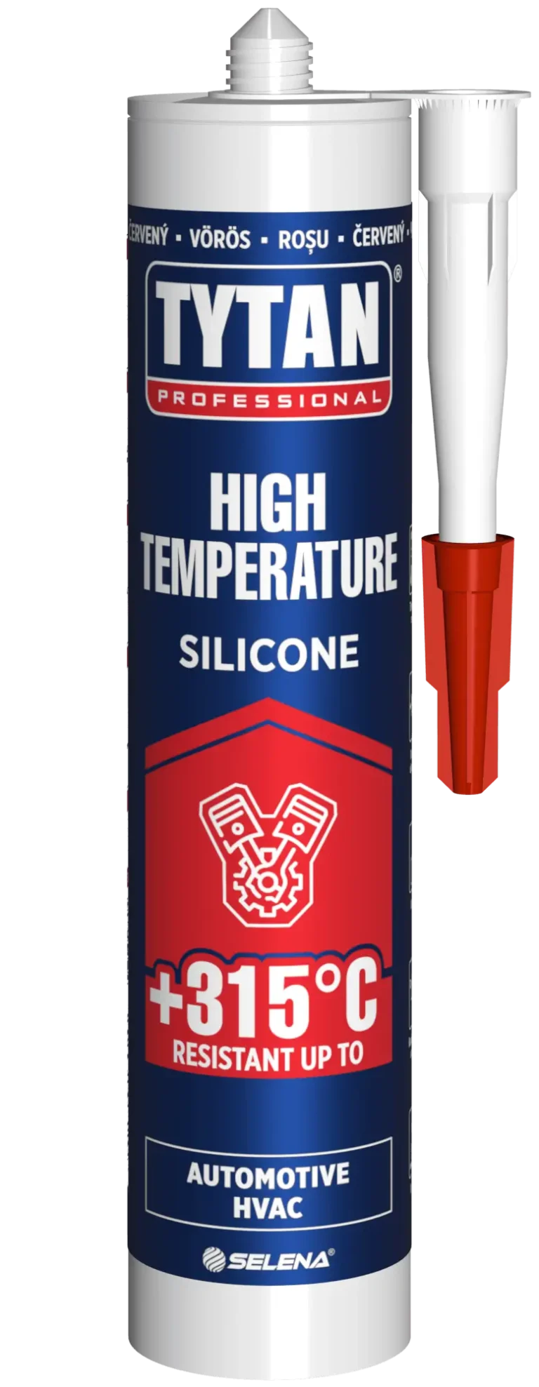 Tytan Professional Silicon Rezistent la Temperaturi Înalte 280 ml roșu 34426V02