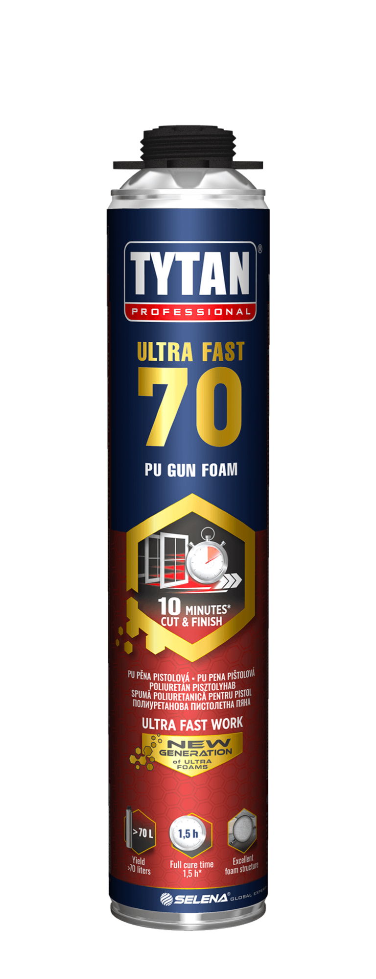 Tytan Professional ULTRA FAST 70 Pistolová PU pěna - letní
